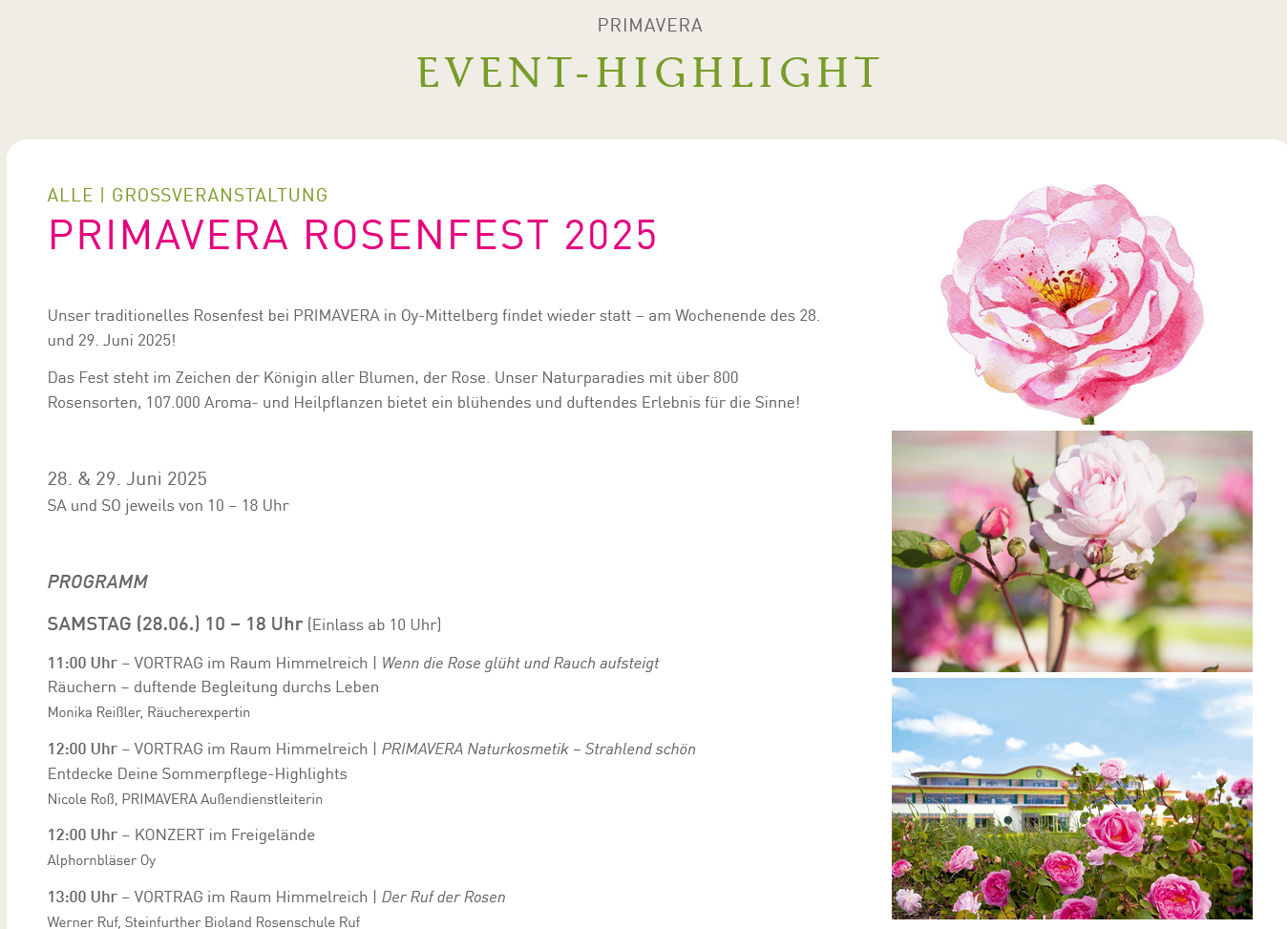 Primavera Rosenfest